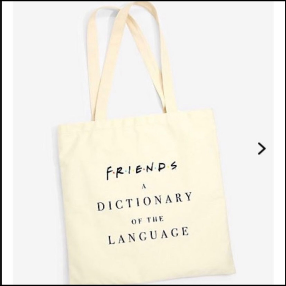 Friends tote bag from BoxLunch. NWOT canvas